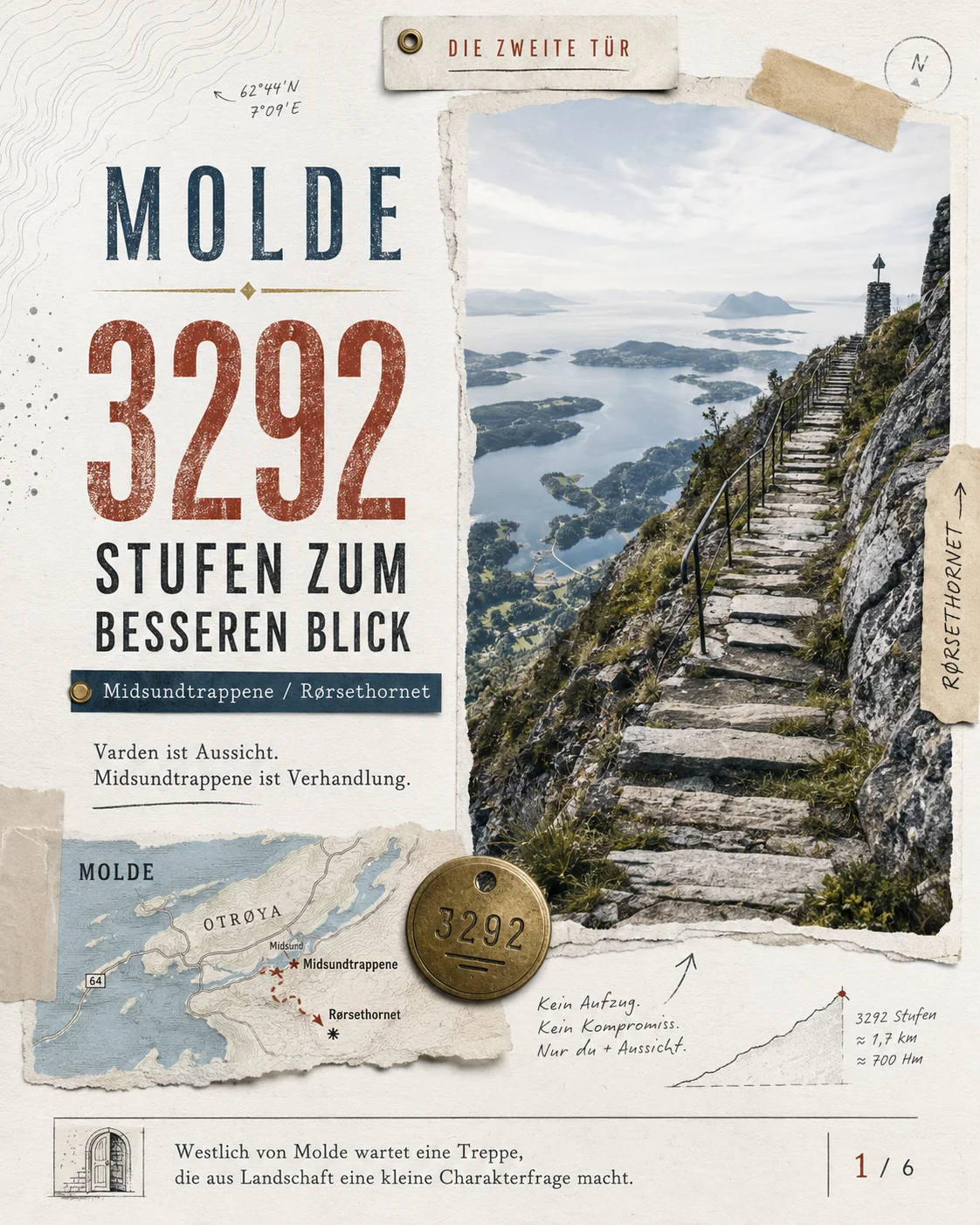 Midsundtrappene und Rørsethornet