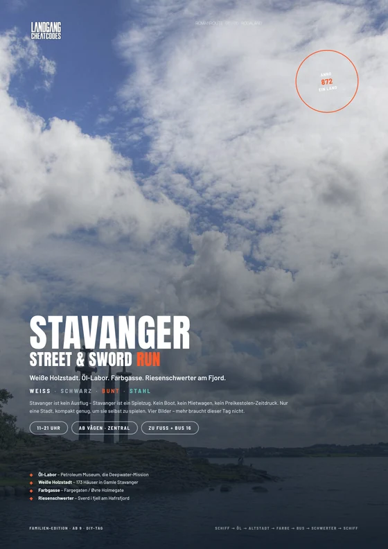 Cover des Ortsbegleiters Stavanger Street & Sword Run